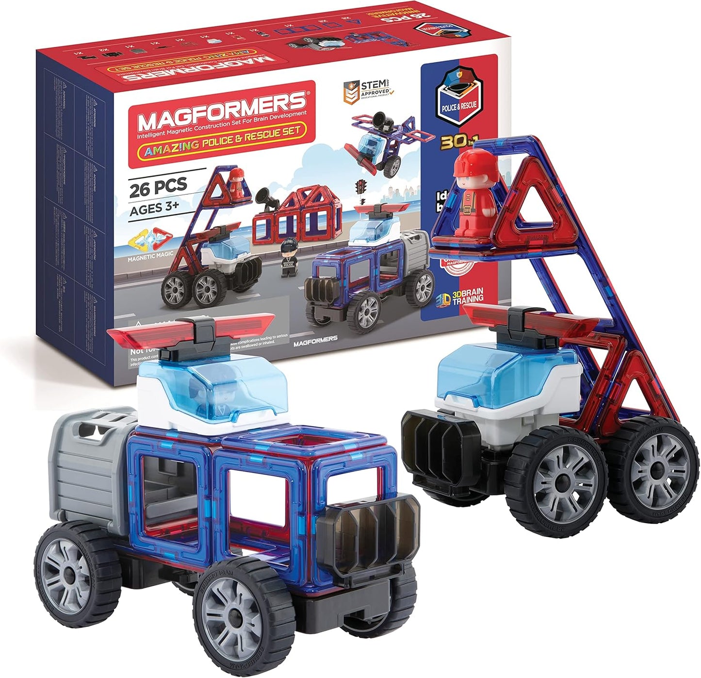 Magformers Amazing Police & Rescue